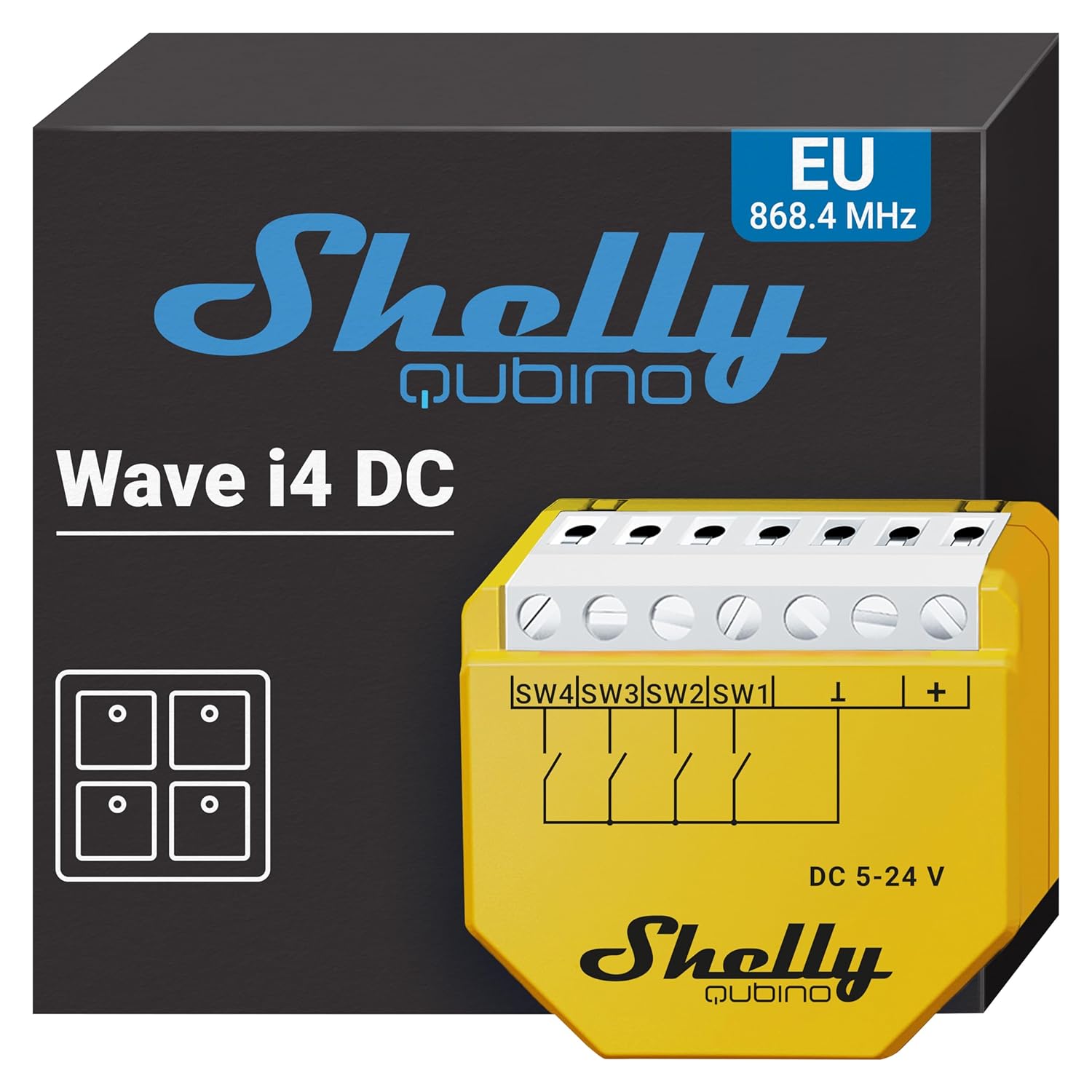 Shelly Qubino Wave i4 DC - SMARTBLU