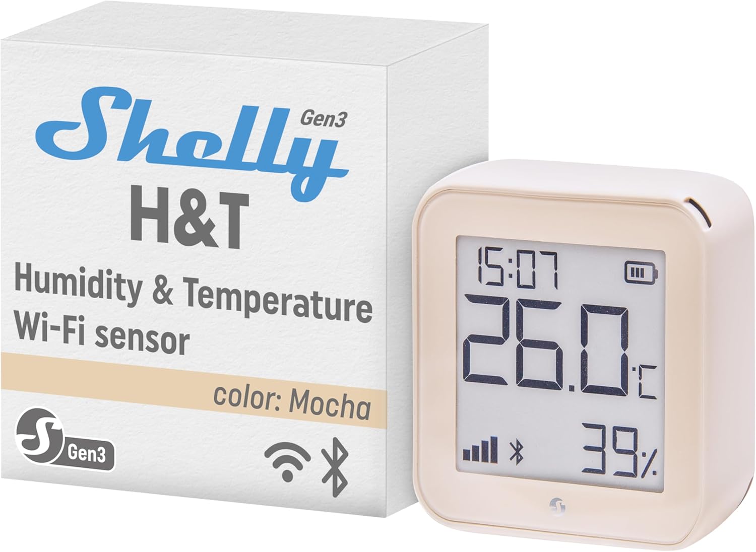 Shelly Plus H&T Gen. 3 Farbe Mocha - SMARTBLU
