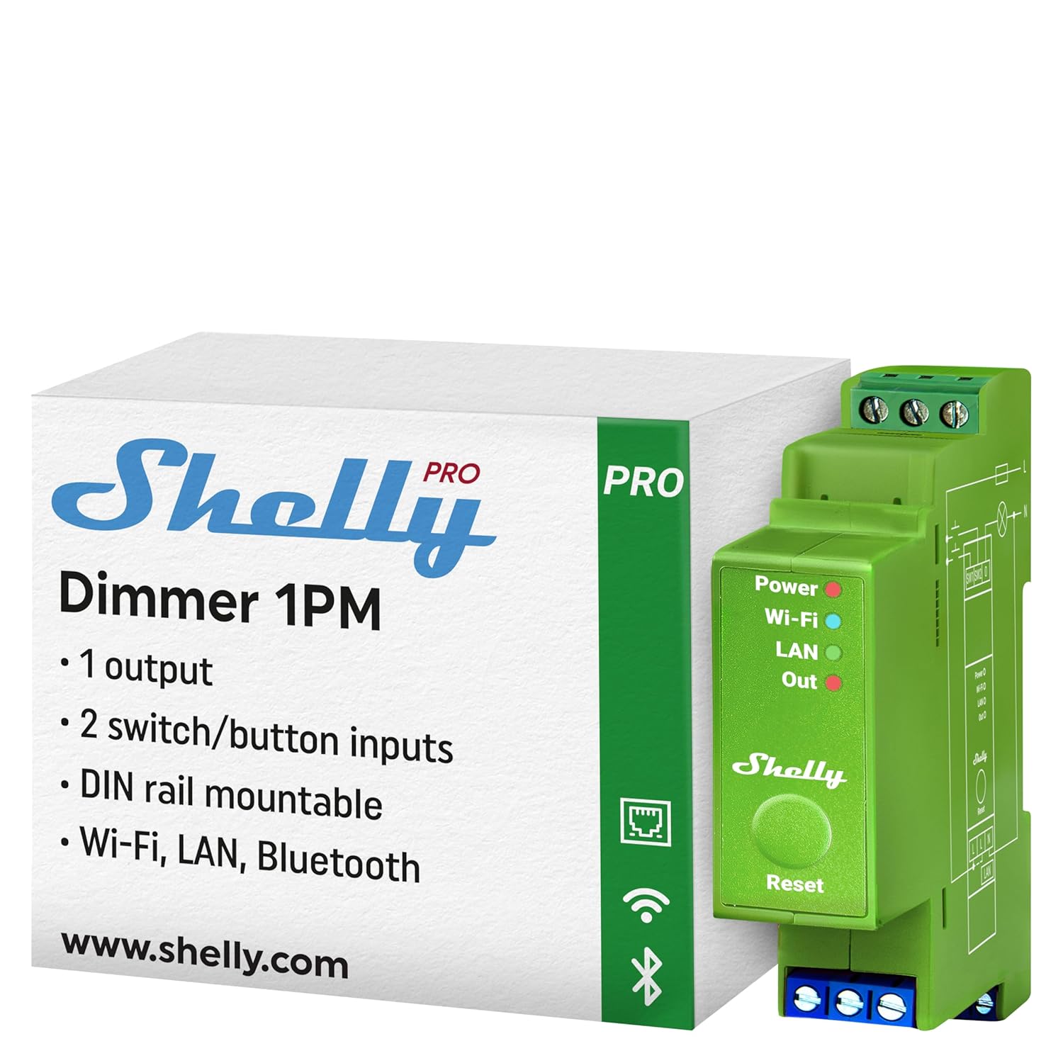 Shelly Pro Dimmer 1PM - SMARTBLU