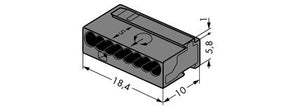 Wago Serie 243- 8-Leiter-Micro-Klemme (50 Stück) schwarz