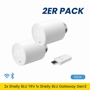 Shelly · Plug & Play "Blu TRV & Blu Gateway Gen3" 2er Set - SMARTBLU