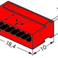 Wago Serie 243- 8-Leiter-Micro-Klemme (50 Stück) rot