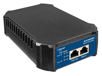 ALLNET PoE Injektor Gigabit PoE & PoE bt (15,4W/30W/45/75/95W) / IEEE802.3bt Kunststoffgehäuse / "ALL0495BT"