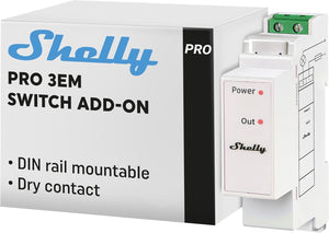 Shelly Pro 3EM Switch Add-On - SMARTBLU
